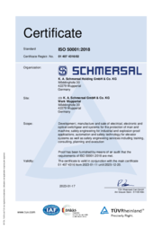 K.A. Schmersal GmbH & Co. KG, Werk Wuppertal de/en